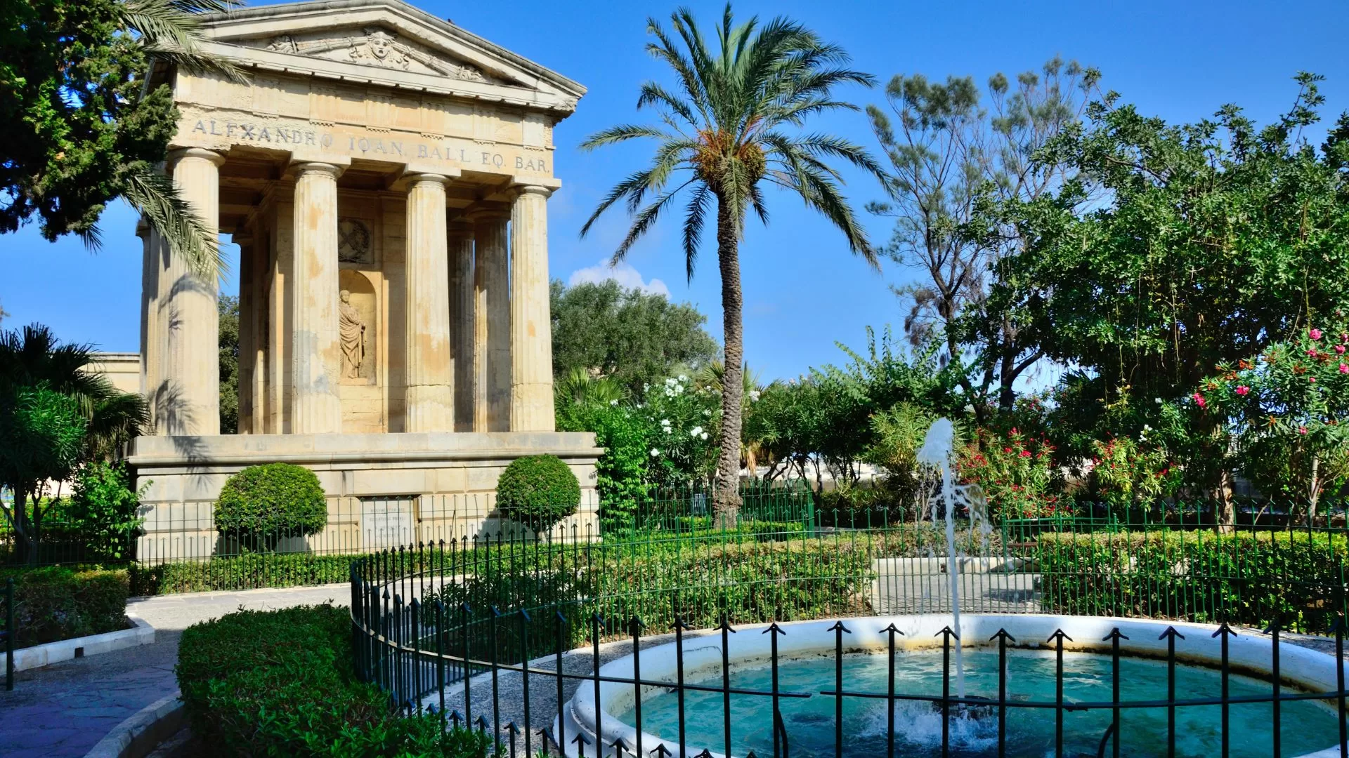 Κήποι κάτω Μπαράκα, Μάλτα